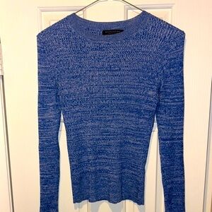 Banana Republic Blue Stretch Cotton Sweater